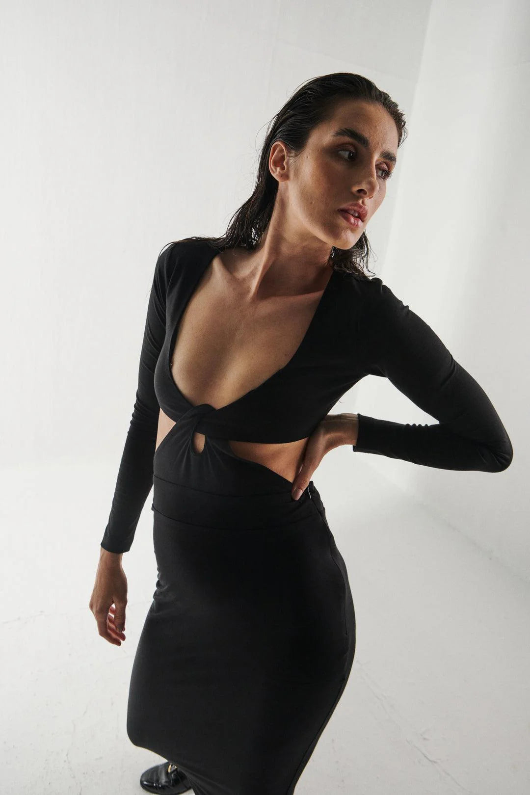 Black Cut Out Dress