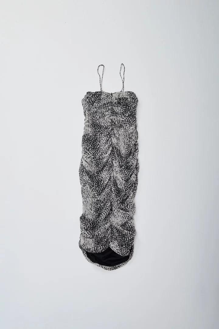 Black Ruched Bodycon Dress
