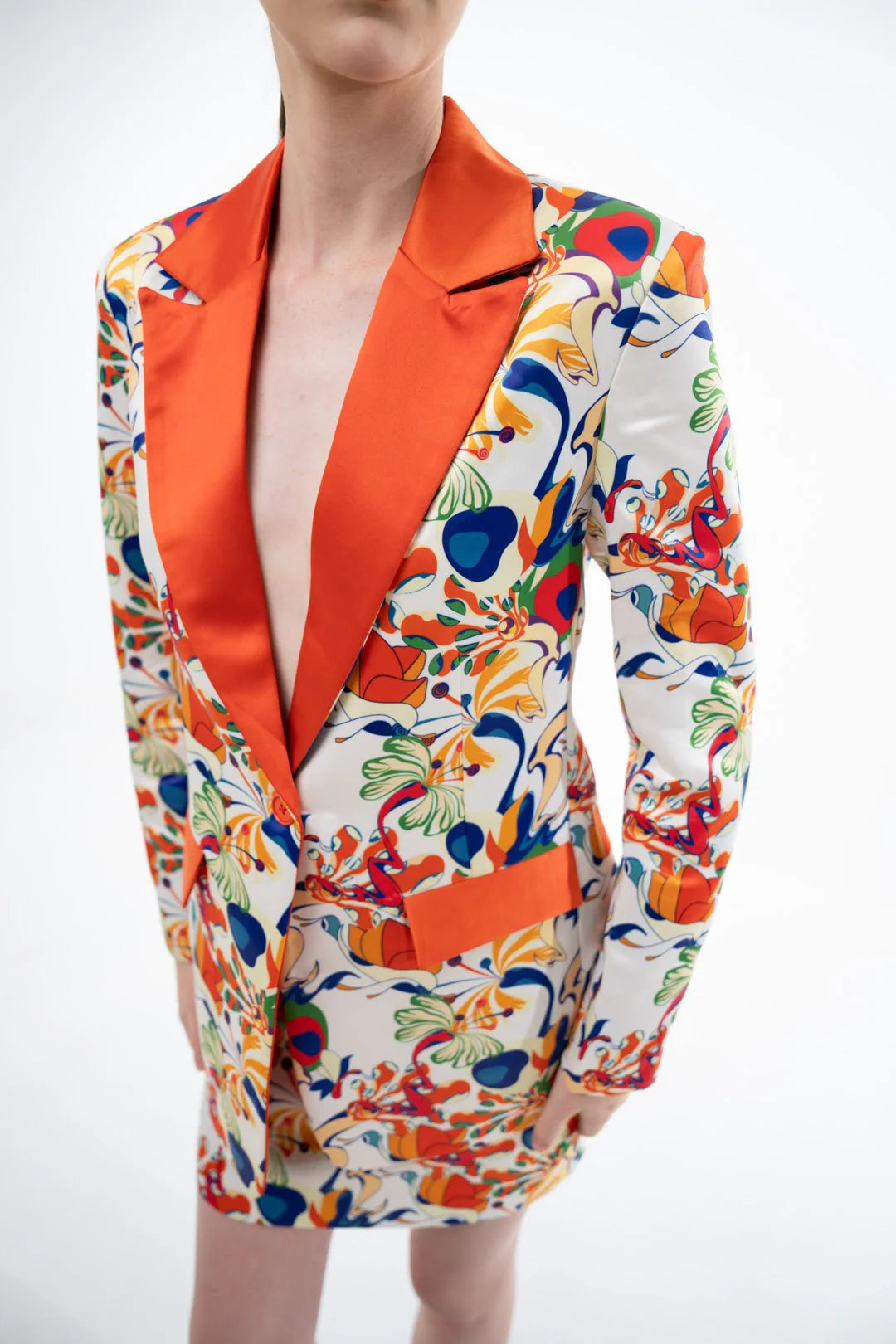 COLORBLOCKED PRINTED CO-ORD SET