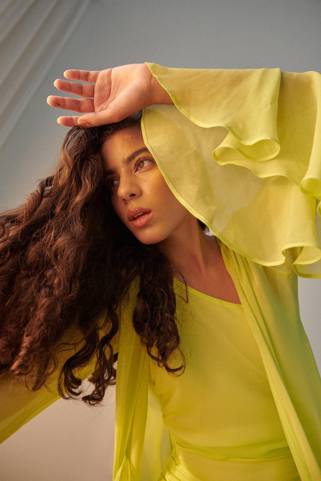 Neon Green Shrug